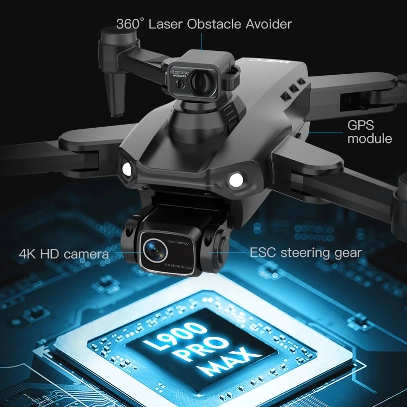 L900 Pro MAX GPS Drone 4K Prof - Drone Lidar ulasan dan harga